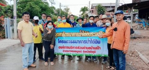 องค์การบริหารส่วนตำบลบ้านเป้า  ได้จัดโครงการธนาคารน้ำใต้ดิน  ประจำปีงบประมาณ  2564  ระหว่างวันที่  6 - 7  มีนาคม  2564  ณ  หอประชุมองค์การบริหารส่วนตำบลบ้านเป้า,  บ้านพรม  หมู่ที่ 4  และบ้านร่องแสนคำ  หมู่ที่ 6